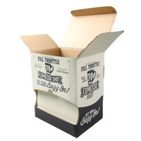 Caja de Cartón Corrugado con Tapa Plegable y Base de Cierre Automático, Impresión Personalizada, Embalaje Resistente para Comercio Electrónico y Productos de Consumo
