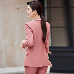 Ultimo Design OCA6815 <span class=keywords><strong>Blazer</strong></span> per il tempo libero da donna elegante in velluto stile Business con decorazione a bottoni per opzione taglie forti - Product Image 3