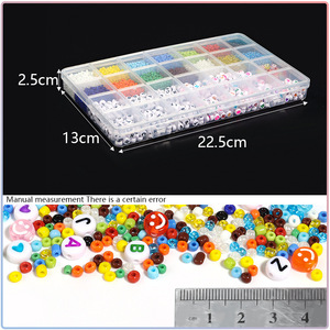DIY Seed Beads 28-Compartment Box <b>Set</b> Solid Color Enameled Glass Beads For Jewelry Making Bracelets Necklaces Accessories - Product Image 3