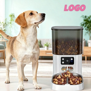 Distributeur automatique de nourriture pour chien écologique avec écran, rechargeable et design adorable - Product Image 1