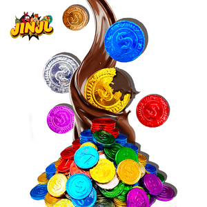 TikTok-inspired Best-selling Multicolored Coin-shaped <strong>Chocolates</strong>, Perfect for Afternoon Tea Coffee Breaks and <strong>Halloween</strong> - Product Image 2