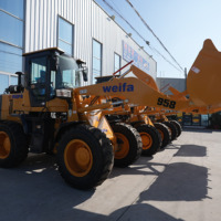 Harga Pabrik China Wheel Loader Front End Loader dengan Mesin Weichai, Gearbox & Pompa untuk Dijual