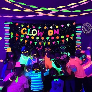 Cao cấp UV huỳnh quang giấy <span class=keywords><strong>Streamer</strong></span> & Confetti Halloween & sinh nhật đảng ảnh Booth Backdrop thiết kế cho lễ kỷ niệm - Product Image 4