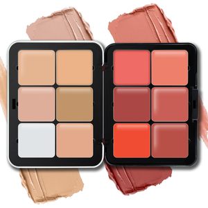 Palette de blush crème de luxe 12 couleurs longue tenue anti-taches palette de contour et de blush finition mate mélangeable - Product Image 1
