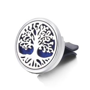 30mm Stainless Steel Aromatherapy <b>Car</b> Perfume <b>Diffuser</b> Locket Air Freshener Vent Clip - Product Image 4