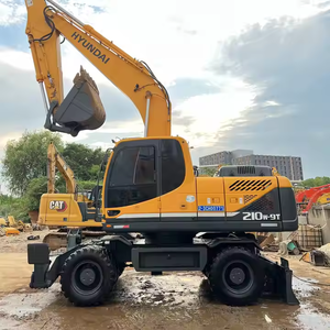 Excavadora de Ruedas HYUNDAI 210W-7 210W-9 de 21 Toneladas, Usada, de Buena Calidad, Motor Original Coreano de Segunda Mano - Product Image 6