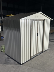 <span class=keywords><strong>Abri</strong></span> <span class=keywords><strong>de</strong></span> <span class=keywords><strong>jardin</strong></span> blanc 6FT X 4FT avec fenêtre et <span class=keywords><strong>porte</strong></span> <span class=keywords><strong>coulissante</strong></span>, fournisseur chinois d'abris métalliques pour outils, livraison gratuite - Product Image 4