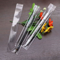 Prix usine perforé oléofuge Transparent cadeau emballage Cpp sac auto-adhésif en-tête sac avec trou de suspension