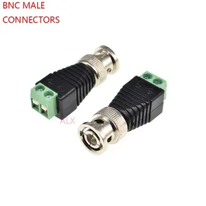 Mini câble coaxial cat5 BNC vers caméra coaxiale CCTV adaptateur de connecteur Balun vidéo mâle BNC PLUG