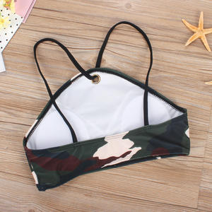 Камуфляжное бикини с высокой талией камуфляжное бикини 2 шт. купальники для женщин 2021 - Product Image 4