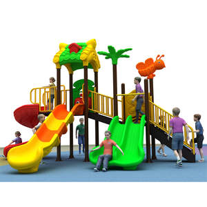 Personalizado OEM Baby Playground Equipment Niños Tobogán de plástico y columpio Juguetes Niños Toboganes al aire libre Tobogán De Plástico - Product Image 3