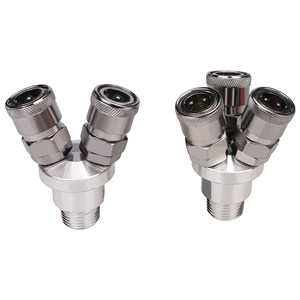 Conector de enchufe rápido neumático redondo tipo C, conector de compresor de aire de bomba de aire, conector en T redondo, distribuidor de gas de aire - Product Image 6