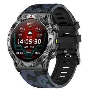 2024 New Arrival KC80 Outdoor Sport Smart Watch 1.43''AMOLED 466*466 1AMT Waterproof Compass Flashlight For Men