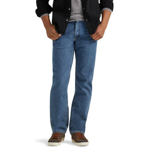 Pantalones Vaqueros de Mezclilla Rectos para Hombre, Corte Regular, Cintura Elástica Cómoda, Marca Wrangler Authentics - Product Image 4