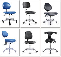 Prix de gros Chaise réglable industrielle/Chaise pivotante pour bibliothèque hôpital/Chaise de laboratoire ESD