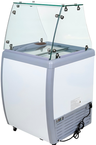 160l-560l Dial Temperature Control Scooping Ice <b>Freezer</b> with Glass Guard for Dmw12-560wxu Dmw12-560wxu White Powder Coated - Product Image 3