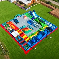 Parc d'attractions gonflable, aire de jeux gonflable pour enfants, parc à thème gonflable, château gonflable durable pour parc d'attractions
