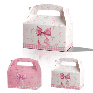 批发盖布盒派对喜欢糖果盒生日派对装饰品包装可回收礼品盒带手柄 - Product Image 1