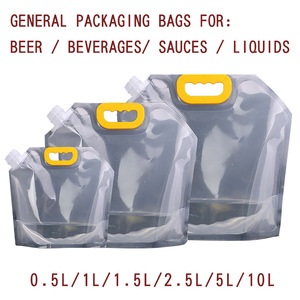 Sacs à bec verseur en aluminium pour emballage liquide, sacs alimentaires PETALPAPE avec poignée et bouchon - Product Image 6