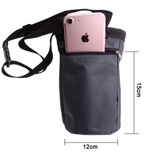 Bolsa para el cuello negra ajustable de 120cm con correa para senderismo al aire libre, bolsa de almacenamiento para acampar, tela Oxford, impermeable, para todas las estaciones, 1 unidad - Product Image 5