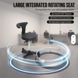 2026 Professional Factory 360° Swivel Hydraulic Stylist Chair Adjustable Swivel Barber Chair <b>Stool</b> for Hairdressing Cutting - Product Image 2