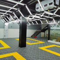 Bordures pour carreaux de sol de garage, pièces de bordure emboîtables