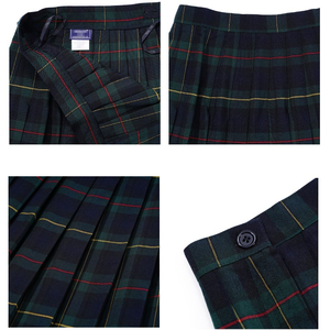 Uniforme Scolastica <span class=keywords><strong>per</strong></span> Ragazze delle Scuole <span class=keywords><strong>Medie</strong></span> e Superiori, Abito Personalizzato con Logo, Uniformi Scolastiche all'Ingrosso, Gonna a Quadri Blu di Alta Qualità - Product Image 4