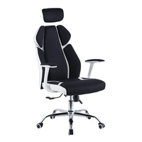 Chaise de bureau pivotante de direction en similicuir PU rouge, moderne, pour gamer, avec vérin à gaz 3 positions et design ergonomique