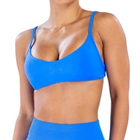 Ensemble de yoga transfrontalier sans couture en Spandex/Nylon - 2 pièces, séchage rapide, respirant, design élégant au dos pour la course et le cyclisme