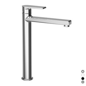 Grifo monomando para lavabo Artic Line de altura alta, negro mate - Product Image 1