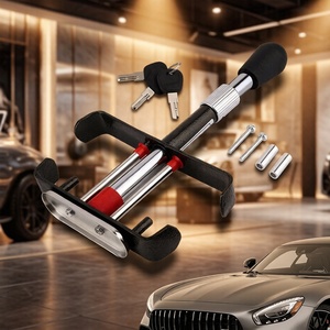 Verrou de sécurité antivol universel pour pédale d'embrayage et de frein de voiture, outil de verrouillage universel pour volant et pédales de voiture - Product Image 1