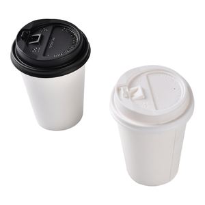 Commercio all'ingrosso personalizzabile logo impermeabile usa e getta tazza di carta bianca con coperchio bevanda <span class=keywords><strong>calda</strong></span> tazza di carta bianca - Product Image 6