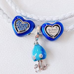 Kit de fabrication de bracelets à breloques HaYa Unicorn, breloques en vrac, pendentifs de bijoux DIY, série Océan, style designer, mode unisexe, 925 - Product Image 1