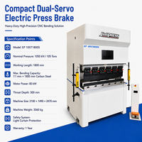 Prensa Plegadora Eléctrica de Servomotor Dual de 105 Toneladas y 1800 mm, de Alta Resistencia, Estable y Precisa, para la Fabricación de Piezas de Maquinaria