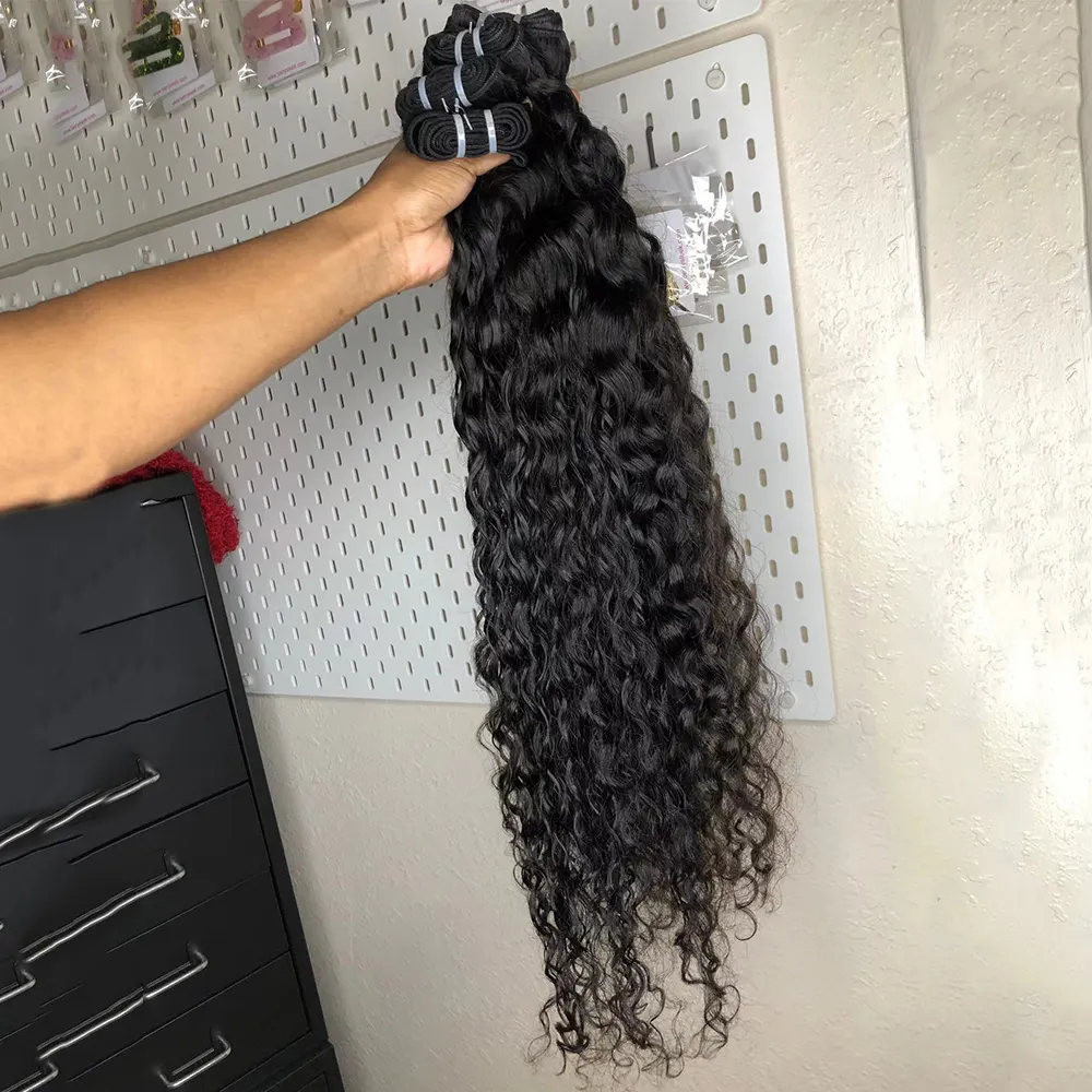 Wholesale Raw Indian Curly Virgin Cuticle Aligned Hair 12A No Tangle Mink Hair Vendor Virgin Unprocessed Indian Hair Bulk