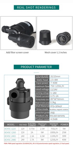 Mini <span class=keywords><strong>pompe</strong></span> à eau solaire submersible <span class=keywords><strong>silencieuse</strong></span> BLDC DC 12V & 24V pour utilisation avec des liquides, petites pompes à fontaine par Zksj - Product Image 2
