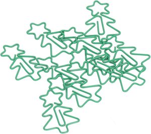 50 Piece Màu Xanh Lá Cây giáng sinh <span class=keywords><strong>Tree</strong></span> <span class=keywords><strong>Shaped</strong></span> giấy Clips cho tài liệu tổ chức - Product Image 3