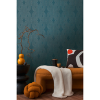 Papier peint non tissé 399373 avec surface en mousse, entièrement sec, décollable, légèrement structuré et brillant, marqué CE, bonne résistance à la lumière