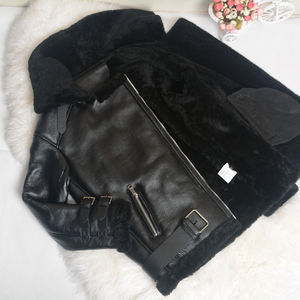 Giacca di <span class=keywords><strong>Pelle</strong></span> da <span class=keywords><strong>Donna</strong></span> alla Moda in Vera <span class=keywords><strong>Pelle</strong></span> di Agnello <span class=keywords><strong>e</strong></span> Montone, <span class=keywords><strong>Cappotto</strong></span> Invernale Personalizzato con <span class=keywords><strong>Pelliccia</strong></span> - Product Image 6