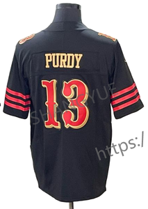 2025 Bán Buôn San Francisco Thành Phố Người Đàn Ông Của 85 Kittle 19 <span class=keywords><strong>Samuel</strong></span> 23 Mccffrey 13 Purdy 54 Warner Bóng Đá Mỹ Jersey Thêu - Product Image 4