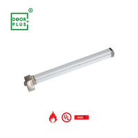 Dispositif de sortie anti-panique sans clé Doorplus, matériel en acier inoxydable 304, barre de poussée robuste, serrure pour porte coupe-feu, norme ANSI Grade 3