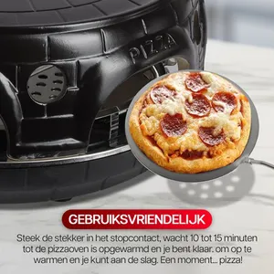 2024 Vente Chaude Mini Pizza Maker 4 Personne Ménage Four Électrique Argile Terre Cuite Pizza Four Dôme