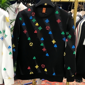 <span class=keywords><strong>Felpa</strong></span> di lusso con motivo geometrico a girocollo di alta qualità 100% <span class=keywords><strong>cotone</strong></span> Vintage abbigliamento sportivo iconico da <span class=keywords><strong>uomo</strong></span> a prova di vento vestibilità regolare - Product Image 4