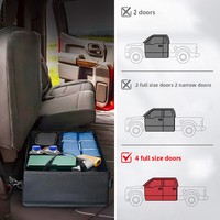 Boîte de rangement en tissu Oxford sous le siège pour camionnettes - Organisateur d'outils et bac de rangement pour voiture