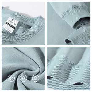 Su misura nero blu rosso felpe 300gsm da <span class=keywords><strong>uomo</strong></span> in rilievo con scollo a o in rilievo Pullover donna peso massimo Unisex palestra <span class=keywords><strong>uomo</strong></span> felpe - Product Image 3