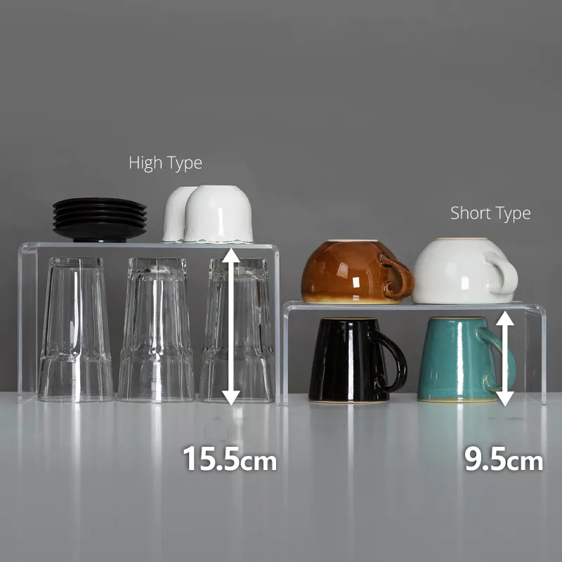 SHIMOYAMA Haute Qualité Meubles De Salon Acrylique Magazine Augmenter Support Table Basse pour le Stockage de Livre