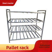 Support de cuisson à 4 niveaux en acier inoxydable avec support pour refroidissement et stockage de gâteaux et pains de boulangerie