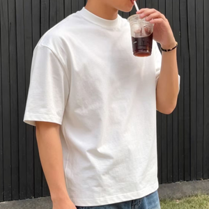 OEM LOGO Hot Selling 100% Cotton T-Shirt Soft Relaxed Fit with Multiple Colors Custom Logo Comfortable <strong>and</strong> Own Design - Product Image 1