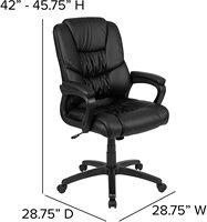 Fauteuil de bureau moderne Foshan en tissu pivotant pour salon, fauteuil de direction inclinable, fauteuil d'accueil pour visiteurs en PU