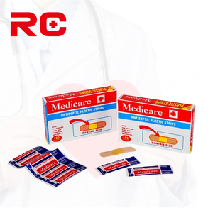 Vendajes Adhesivos de Tela Flexibles y Estériles, Transpirables, Paquete de Tiras de Primeros Auxilios, Parches Suaves y Elásticos <span class=keywords><strong>para</strong></span> <span class=keywords><strong>Heridas</strong></span> - Product Image 1
